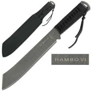 Rambo Hunting Knife Machete Cord Warped Machete Very Large Knife 