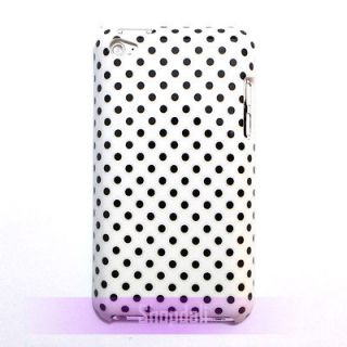   Polka Dots Hard White Case Cover for iPod Touch 4 4th GEN Generation