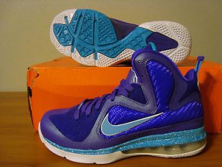 472664 500) DS Nike Lebron 9 SUMMIT LAKE purple HORNETS 5.5Y 5.5 Y GS 