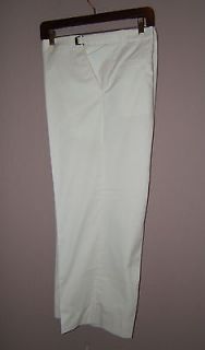 Island Club Adjustable Chino Golf Pants / White / 40 x 24.5 to 46 
