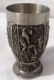 SKS ZINN 95% PEWTER WINE CUP   3 HIGH