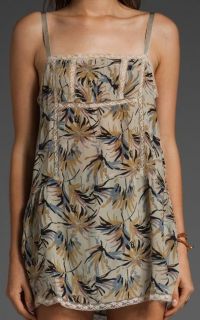 NWT Winter Kate Vintage Silk Tunic Cami Dress Floral Print Size M