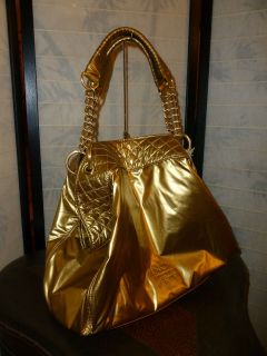 NWT NOAH Sheena Convertible Tote in Gold   NO Animals Harmed Vegan 