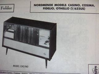 nordmende casino othello shortwave radio photofact  7 50 