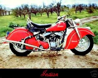 Indian Roadmaster Motorcycle Poster 16 x 20 Home Decor Wall Decor 