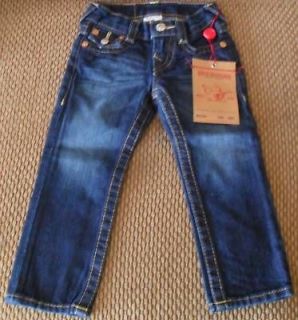 NEW NWT TRUE RELIGION Jeans Boys 2T Jack Slim Cut $122 (Save $24.40)