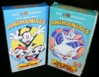 LOT of (2) ANIMANIACS/PIN​KY & THE BRAIN Vhs Videos o0