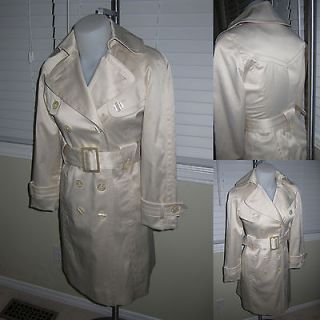 Womens NWOT JESSICA SIMPSON Double Breasted Trench Coat Jacket XS 
