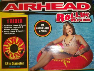 Airhead Rollin River Inflatable Tube Float 42 for Pools Rivers Lakes 