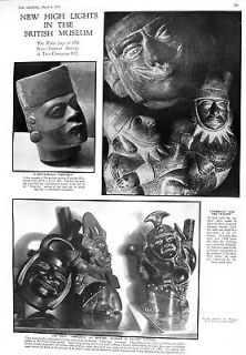 1930 British Museum Pottery Peru Toby Jugs Proto chimu Norman Knight 
