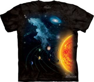 the mountain solar system science outer space t shirt l one day 