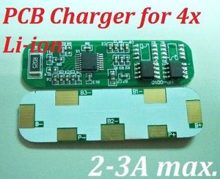 PCB Charger for 4 Packs 3.7V Li ion Li Lithium 18650 Battery 