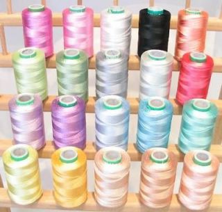   MACHINE EMBROIDERY THREADS FOR BROTHER / JANOME MACHINE PASTEL SH