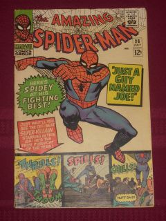 Amazing Spider Man #38 VG Stan Lee and Steve Ditko Marvel Silver Age 