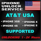 Iphone Factory Unlock service AT&T Iphones 3G,3Gs,4,4S,5 Fast 1 24 