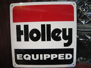 HOLLEY EQUIPPED PEFORMANCE CARBURETORS RACING GARGE SIGN HOTROD