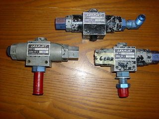 learjet hydraulic shuttle valves set of 3 