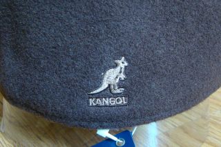 Mens Classic Kangol Wool 504 Ivy Cap Color Dark Flannel Grey