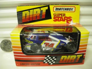 MATCHBOX 1993 RARE SERIES 2 DIRT MODIFIED RACE CAR #74 RICK ELLIOTT 