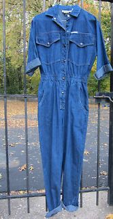 vtg 80s 90s DENIM Slouch draped Mechanics GRUNGE overall Pants Jeans 