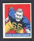 1949 Leaf #150 Bulldog Turner  Chicago Bears LAST CARD IN SET