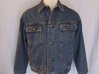 PENDLETON Antique Wash Mens Denim Wool Lined Blue Jean Jacket Coat 
