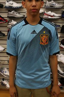   Away Light Blue Navy Blue Authentic Mens Sized Adidas Soccer Jersey