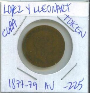   CUBAN Store Uncleaned TOKEN Lopez & Lleonart JOYERIA PLATERIA RELOJES