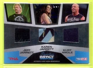   TNA Signature Impact Jeff Karen Jarrett Kurt Angle Clothing /199