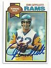Autographed 1979 Topps John Cappelletti Card Rams