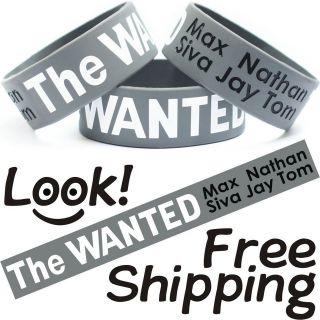 The WANTED Wristband Concert Item Fans Of Max Siva Jay Tom Nathan 