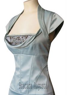 karen millen corset galaxy aqua jewel dress 8 bnwt from