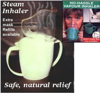 steam inhaler with one extra refill 