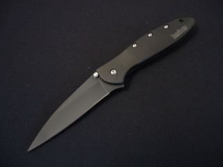 kershaw knife 1660ckt black leek assisted folder nib time left
