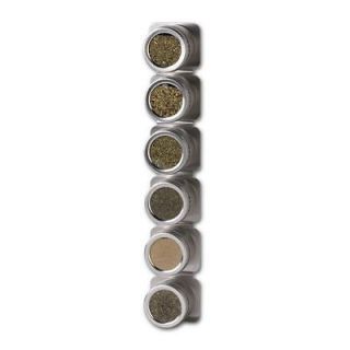 kamenstein magnetic canister spice rack 6 jars free spice refills