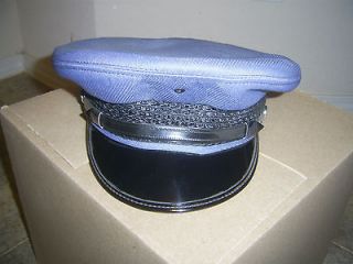 police officer visor cap hat size 7 1 8 time