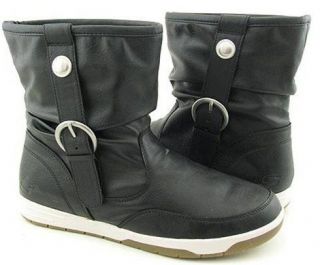 new skechers playgirls short black fall scrunch boots