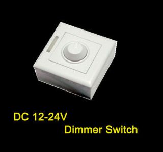 PWM LED Light Bulb Dimmer Brightness Control Wall Switch DC 12V 24V 8A 