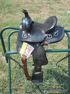 miniature carved endurance saddle black 204 new time left