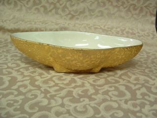 22k weeping gold console or centerpiece bowl 