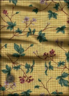   of the Heart Print rose green brown gold Fabric by Kaye England   SSI