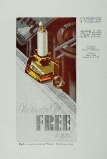 1933 Color Print Cigarette Lighter Rothmans Rotaprint   ORIGINAL