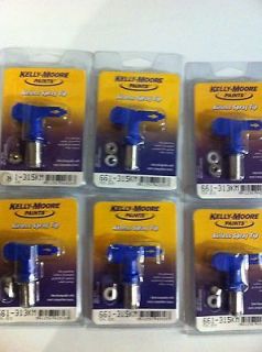 Titan Private Label Kelly Moore Airless Paint Spray Lot of 6 Tips Size 