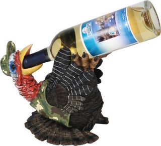 Turkey Wine Bottle Holder~Cabin Decor~Wine Rack~Kitchen Riversedge 930