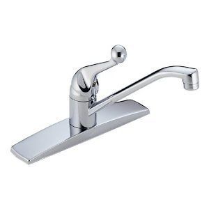 delta 100 wf 1 handle kitchen faucet chrome time left