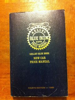 Kelley Blue Book Auto Price Manual  New Car Price Manual 1980 Fourth 