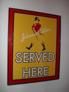 Johnnie Walker Scotch Whiskey Bar Man Cave Advertising Sign