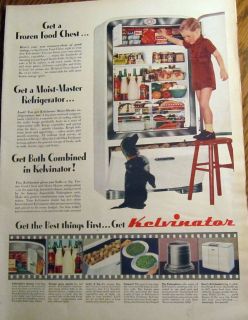 Get the Kelvinator,April 1947,by Nash Kelv Co Detroit Color,Vintage 
