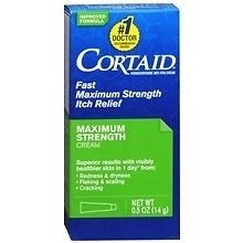 Cortaid Maximum Strength Anti Itching Cream 0.5oz Eczema Psoriasis 