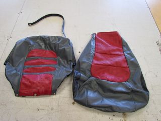   NX (2006) BACK SEAT SKIN COVERS RED / GREY / BLACK MARINE BOAT
